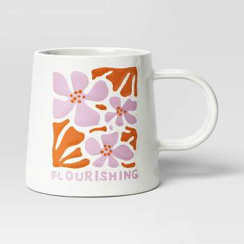 16oz Stoneware Flourishing Mug - Room Essentials™