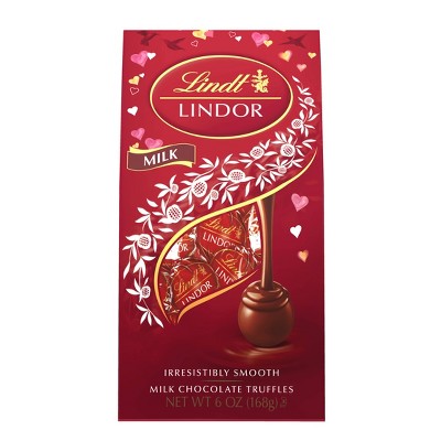 Lindt Lindor Valentine's Milk Chocolate Truffles - 6oz