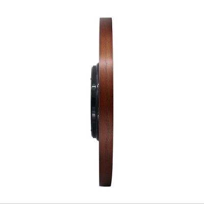 Seiko 13" Brown Ash Veneer Wooden Wall Clock