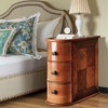Lirago, Wood End Table with 2 Drawers - Fully Assembled Narrow Nightstand/Side Table, Walnut - 2 of 4