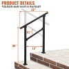 COZONY Metal Handrails for Outdoor Steps, Adjustable Stair Railing with All-Weather Coating, Heavy Duty Hand Rail Kit for Porch, Stairs, Balcony - 3 of 4