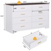 Farmhouse Wood Dresser for Bedroom, Drawers of Dressers - 3 of 4