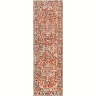 Mark & Day St Jacob Washable Woven Indoor Area Rugs Burnt Orange