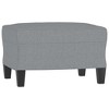 vidaXL Footstool Light Gray 23.6 in.x19.7 in.x16.1 in. Fabric - 2 of 4