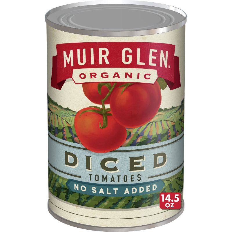Muir Glen Organic Diced Tomatoes No Salt Added - 14.5oz, 1 of 12