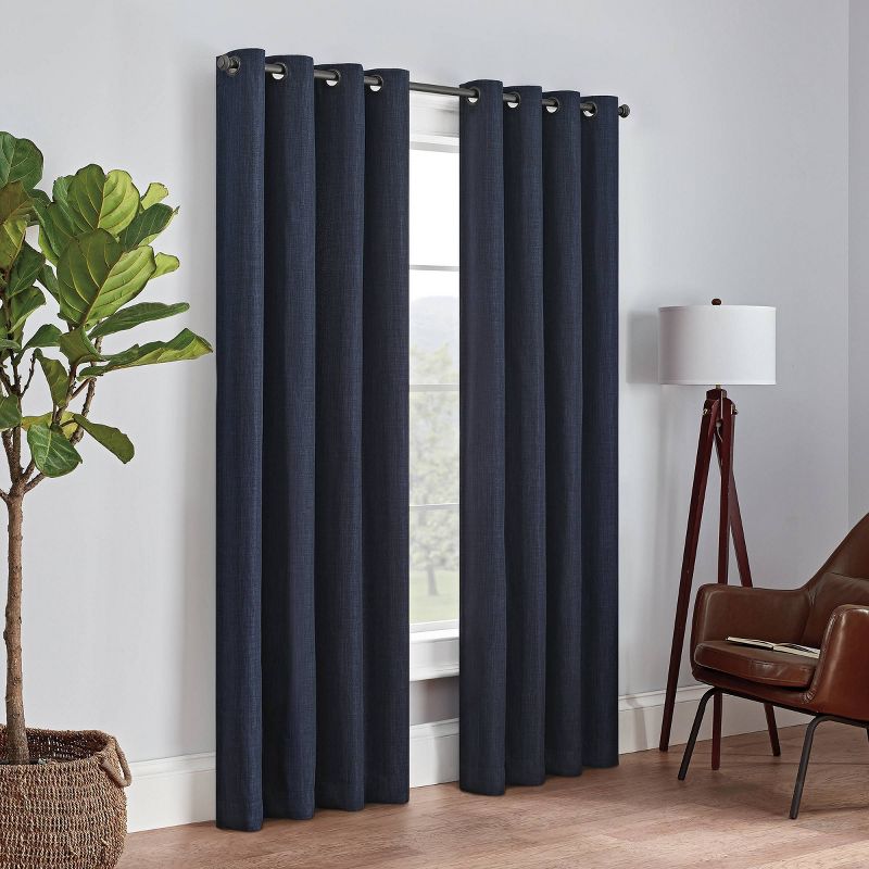 1pc Blackout Rowland Curtain Panel - Eclipse, 4 of 15