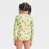 Girls' Lemon Printed One Piece Swimsuit - Cat & Jack™ - 2 of 3