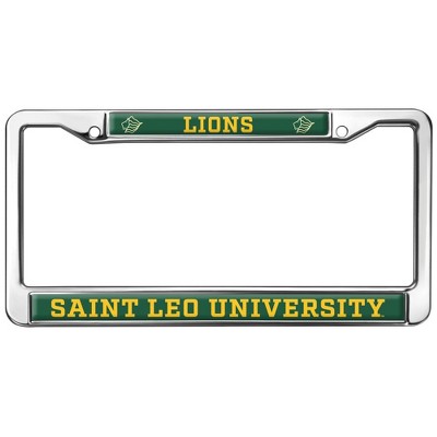 Saint Leo University Mascot Full Size Standard License Plate Metal Frame