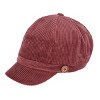 David & Young Women's Corduroy Cabbie Hat with Buttons - 2 of 4