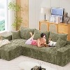 110" Modular Sectional Sofa with Chaise Lounge,Plush Corduroy Cloud Couch,Deep Seat Boneless L-Shape Sofa,Fabric for Living Room or Apartment - 4 of 4