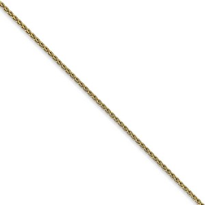 Black Bow Jewelry 1.2mm 10k Yellow Gold Parisian Wheat Chain Necklace - 1 of 4