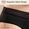 VOXSHE Menstrual Underwear for Women Lace Period Panties Washable Leak Proof Underwear for Women Mild Absorbency - 4 of 4