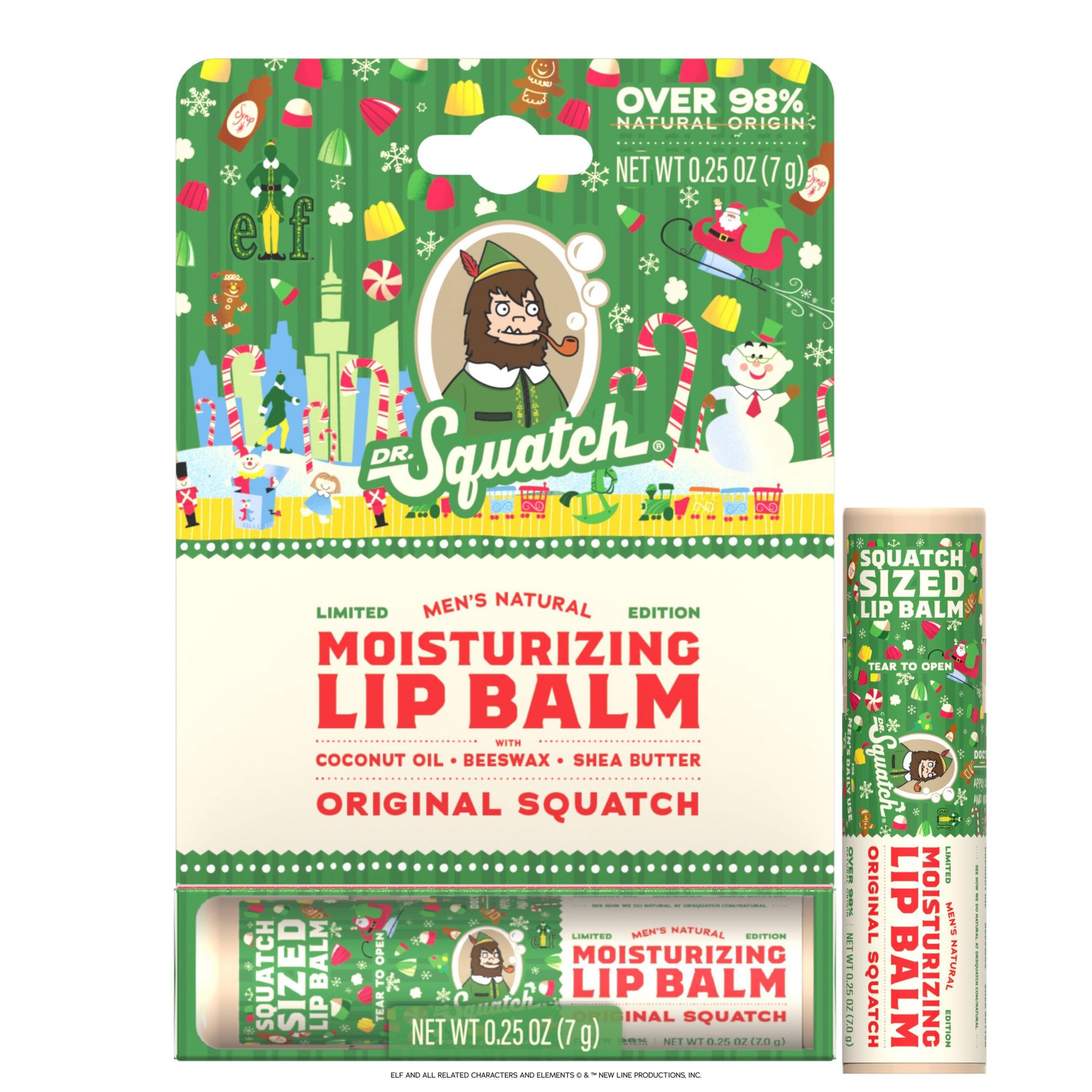 DR. SQUATCH Elf Holiday Lip Balm - 0.25oz