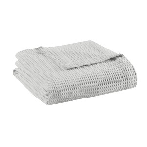 Waffle Weave Cotton Blanket - Beautyrest - 1 of 4