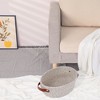 REGALWOVEN Odorless Cotton Rope Handcrafted Compact Multiple Use Open Storage Bins 3 Pcs - 4 of 4