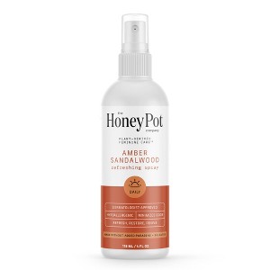 The Honey Pot Company, Refreshing Amber Sandalwood Panty and Body Plant-Derived Deodorant Spray - 4 fl oz - 1 of 4