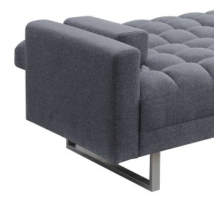 84" Limosa Sofa Gray - Acme Furniture: Linen Upholstery, Wood Frame, Includes 1 Pillow - 1 of 4