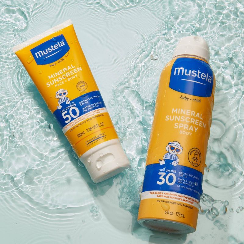Mustela Mineral-Based Baby Sunscreen Spray - SPF 30 - 6 fl oz, 4 of 7