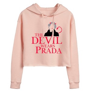Women's - The Devil Wears Prada - Logo Cropped Graphic Hoodie : Target