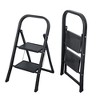 2 Step Ladder, Folding Step Stool With Wide Anti-Skid Pedal And Rubber Feet, 330Lbs Capacity Sturdy Steel Ladder, Lightweight Portable Step Stool - image 2 of 4