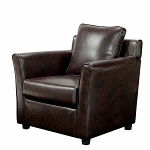 Cabico Upholstered Accent Chair Brown - miBasics