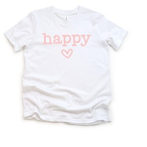The Juniper Shop Happy Heart Girls Short Sleeve Tee - 1 of 2