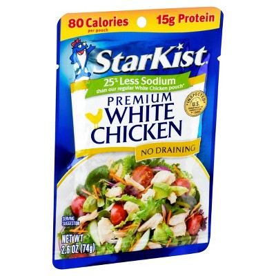 Starkist White Chicken 25% Less Sodium - 2.6oz