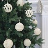 2.36" Multicolor Velvet Christmas Ornaments – 25-Piece Shimmering Flocked Christmas Ornament Ball Set - 2 of 4