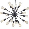 18-Light Soft Black Finish Modern Indoor Sputnik Chandelier - 4 of 4
