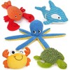 Prime Pets Dog Toys, 5Pcs Plush Ocean Animal Dog Squeaky Toy, Crinkle Pet Toy, Stuffed Puppy Chew Toys - 2 of 4