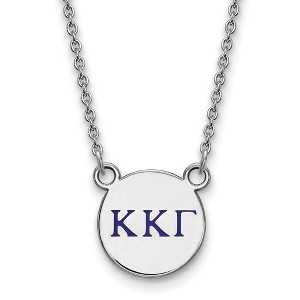 Black Bow Jewelry Sterling Silver Kappa Kappa Gamma Greek Life Necklace 18 Inch - 1 of 4