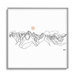 Jessa Gilbert Jumbo Peak Metal Framed Art Print - Deny Designs - 1 of 4