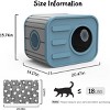 SEVOBAL Outdoor Cat House Cat Shelter with Bed Mat Feral Cat Pet House Indoor Outdoor Weatherproof Insulated Easy Assembly, Blue, 20.8"*14.2"*15.9" - 3 of 4