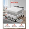 VEVOR Box Spring, Queen Size Bed Frame with Washable Fabric Cloth, Heavy Duty Metal Frame for Queen Bed, 9 in Mattress Foundation, Black - 4 of 4
