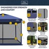 KAMPKEEPER 10x10 Pop Up Canopy Tent with Netting, Outdoor Sun Shade, Navy Blue - 3 of 4
