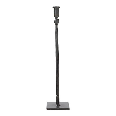 tag Tribeca Black Iron Taper Candle Holder Tall, 19.2H inches.