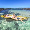 Whisen Large Tear-Resistant 3-Layer XPE Foam Floating Water Mat with Mesh Layer, Portable Roll-Up Lily Pad, Rope Buckles, 10’×5’ - 3 of 4