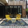 HomeStock Outdoor Washable Miramar Navy & Gold 7' X 9', Machine Woven with Printed Designs, Coastal - 2 of 4