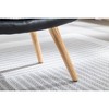 Wooden Step Ottoman with Square Cushion and Non-Slip Pad for Bedroom, Living Room and Kitchen - 4 of 4