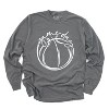 Simply Sage Market Women's Game Day Basketball Long Sleeve Garment Dyed Tee - 3 of 4