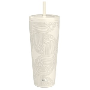 Zak Designs 30 fl oz Stainless Steel Straw Tumbler - 1 of 4