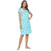 Casual Nights Women's Super Soft Yummy Nightshirt, Short Sleeve Nightgown, Night Dress with Fun Prints & Patterns - 2 of 4