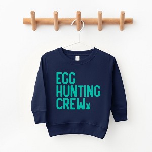 The Juniper Shop Egg Hunting Crew Bunny Toddler Graphic Sweatshirt - 1 of 2