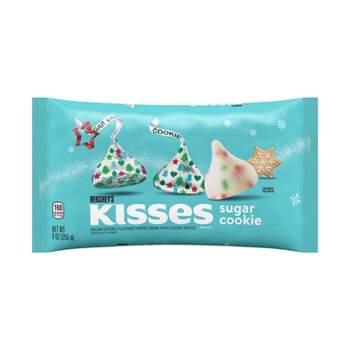 Hershey's Kisses Sugar Cookie Flavored White Crème Holiday Candy - 9oz