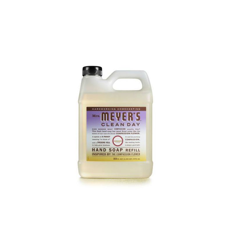 Mrs. Meyer&#39;s Clean Day Compassion Flower Hand Soap Refill - 33 fl oz, 1 of 9