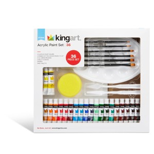 KINGART Acrylic Painting Starter Set 36 Pcs - 1 of 4