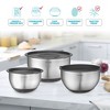 Mixing Bowls with Lids Set - Nesting Bowls with Airtight Lids + Graters - Stainless Steel Non-Slip Mixing Bowl for Baking - 4 of 4