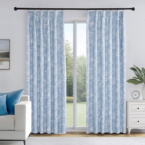 Deconovo Recycled Blackout Curtains, Pinch Pleat, 2 Panels - 1 of 4