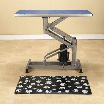 Top Performance PVC and Foam Pet Groomer's Table Mat, 24x48 Inch, Black