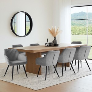Farmhouse Dining Chairs Set of 8,Modern Design Upholstered Dining Chair for Dinging Room,Living Room,Indoor Furniture-Tanpinhause - 1 of 4